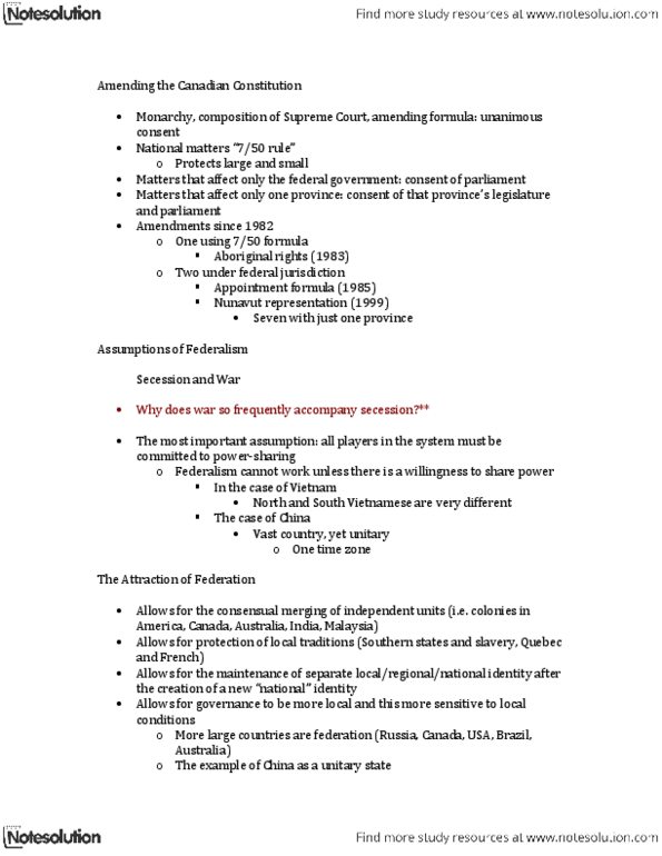 POLS 110 Lecture Notes - Unanimous Consent thumbnail