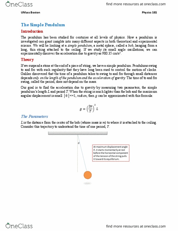 PHYSIC 181 Lecture Notes - Lecture 6: Small-Angle Approximation, Radian, Observational Error thumbnail