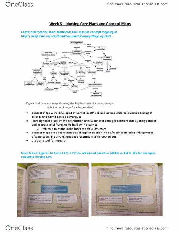 Nursing 1160A/B Lecture Notes - Lecture 5: Nursing Care Plan, Concept Map, Smoking Cessation thumbnail