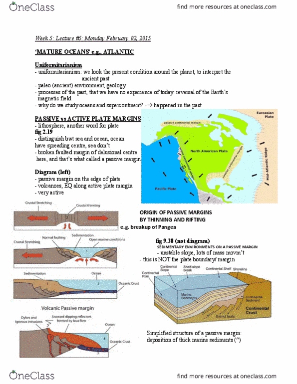 EESA06H3 Lecture Notes - Lecture 5: North Atlantic Igneous Province, Iceland Plume, Passive Margin thumbnail