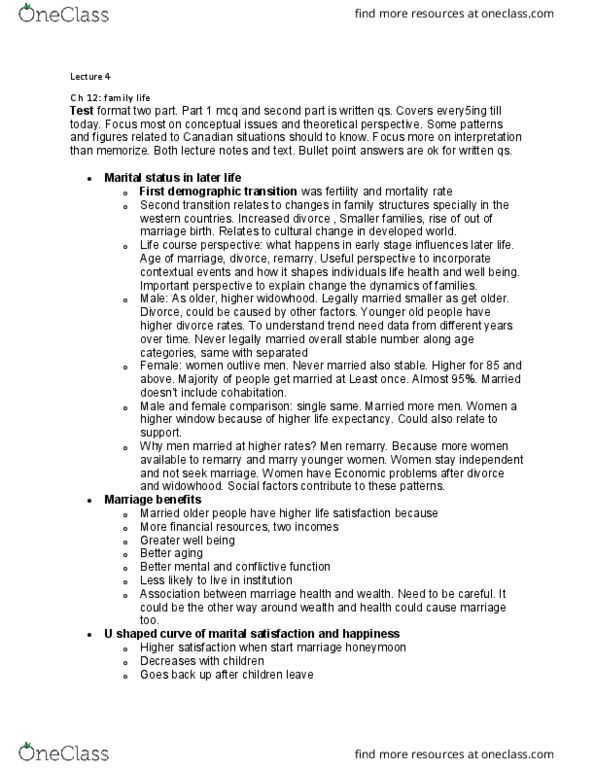 SOC334H5 Lecture Notes - Lecture 4: Demographic Transition, Baby Boomers, Ageism thumbnail