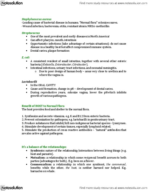 MICR 221 Lecture Notes - Coagulation, Leptospirosis, Mumps Virus thumbnail