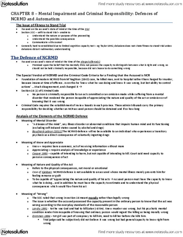 CRIM 230 Lecture Notes - Blood Sugar, Hypoglycemia, Condom thumbnail