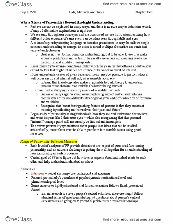 Psychology 2550A/B Chapter Notes - Chapter 2: Gerald Patterson, Naturalistic Observation, Sound Recording And Reproduction thumbnail