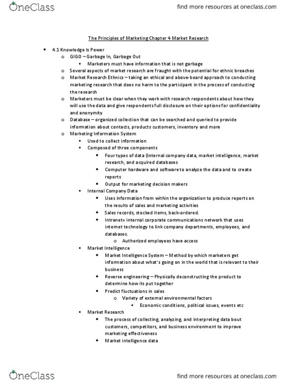 MAR3023 Chapter Notes - Chapter 4: Multidimensional Scaling, Intranet, Functional Magnetic Resonance Imaging thumbnail