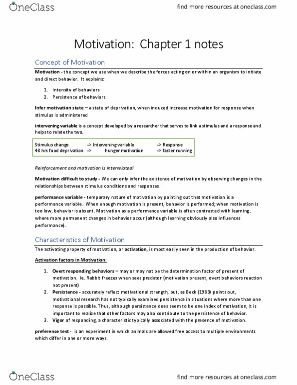 PSYC 2230 Chapter Notes - Chapter 1: Behaviorism, Long-Term Memory, Balance Theory thumbnail