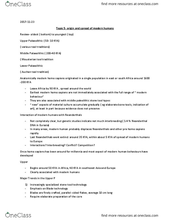 ANT100Y1 Lecture Notes - Lecture 11: Auchan, Ibm 7090, Grave Goods thumbnail