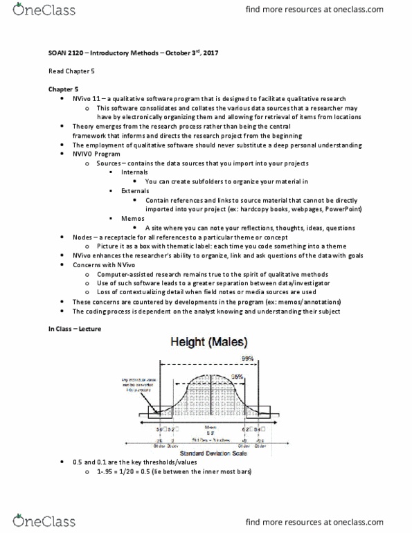 SOAN 2120 Lecture Notes - Lecture 10: Sampling Distribution, Sample Size Determination, Microsoft Powerpoint thumbnail