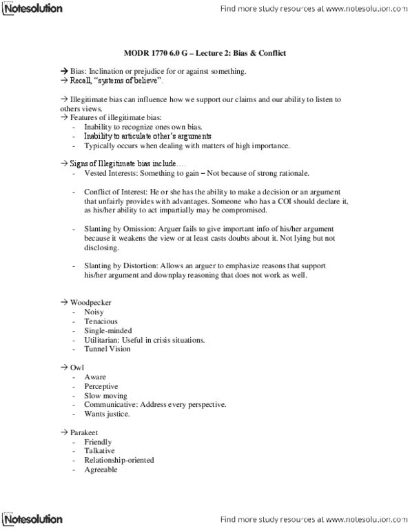 MODR 1770 Lecture Notes - Ostrich, Orbital Inclination thumbnail