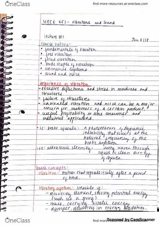 MEC E451 Lecture 1: Importance of vibrations and typical systems thumbnail