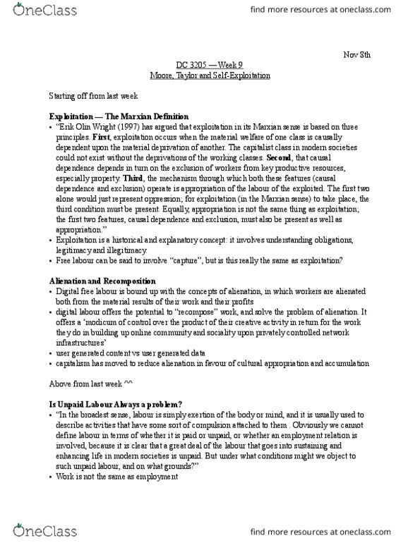 Digital Communication 3205F/G Lecture Notes - Lecture 9: Shareware, Yochai Benkler, Erik Olin Wright thumbnail