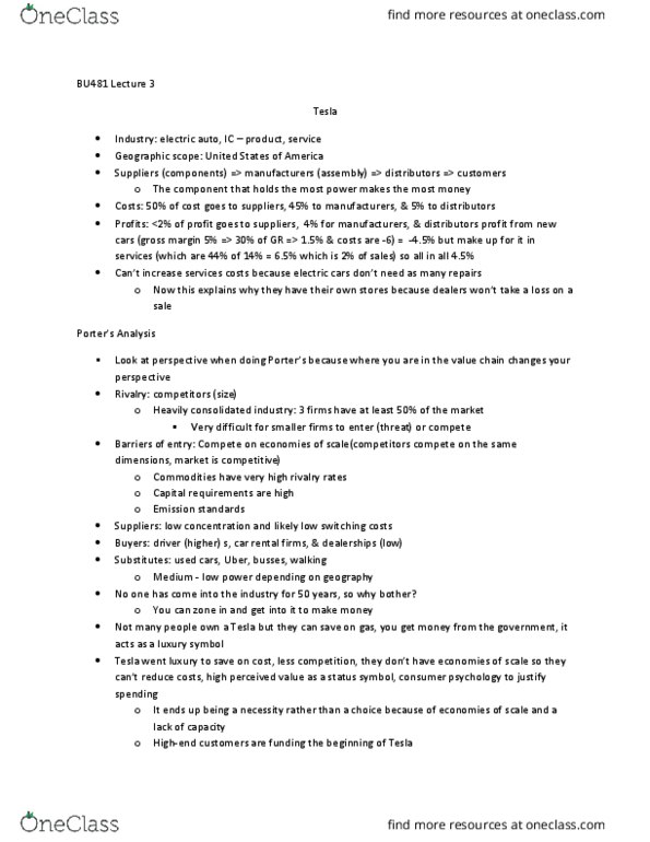 BU481 Lecture Notes - Lecture 3: Switching Barriers, Gross Margin, Emission Standard thumbnail