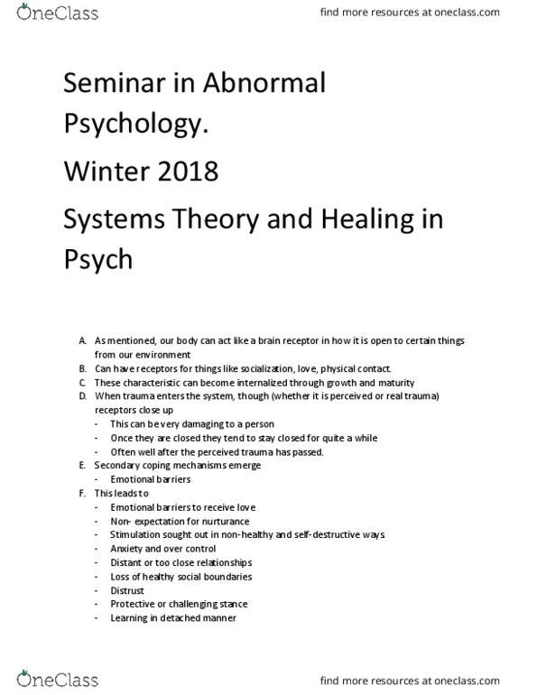 PSY 451 Lecture 4: Systems Theory and Healing in Psych thumbnail