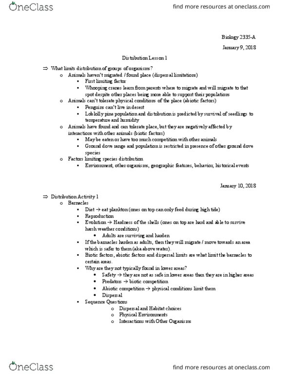 BIOL 2335 Lecture Notes - Lecture 1: Pinus Taeda thumbnail