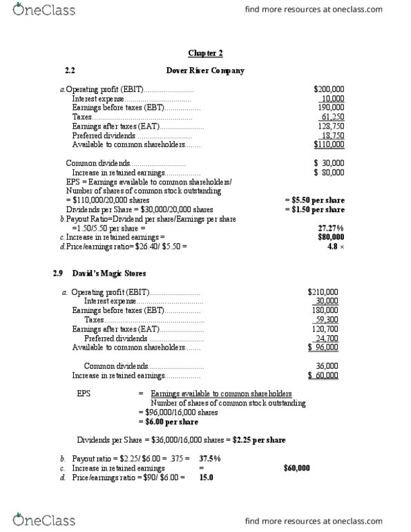 MGMT 3320 Lecture Notes - Lecture 2: Cash Flow, Net Income, Common Stock thumbnail