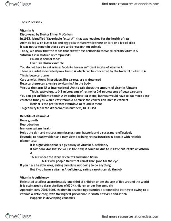 CHEM 181 Lecture Notes - Lecture 6: Broccoli, Osteocalcin, Teratology thumbnail