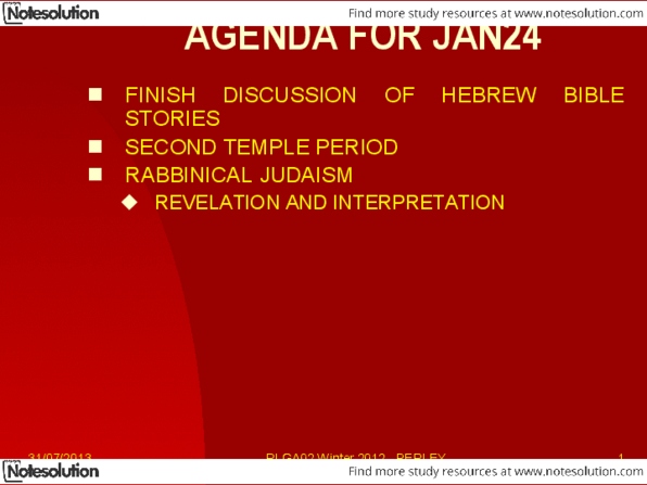 PSYA01H3 Lecture Notes - Lecture 3: Rabbinic Judaism, Oral Torah, Pharisees thumbnail