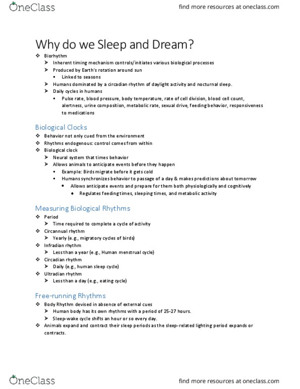 PSY 454 Lecture Notes - Lecture 12: Pituitary Gland, Jet Lag, Zeitgeber thumbnail