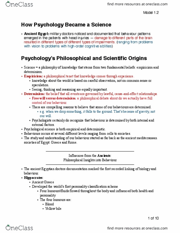 PSYCH101 Chapter Notes - Chapter 1.2: Edward B. Titchener, Psychosomatic Medicine, Applied Psychology thumbnail