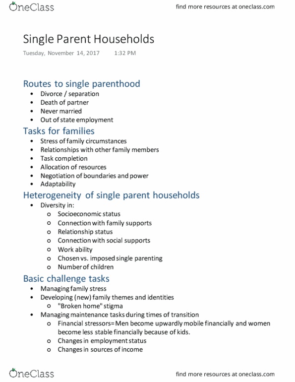 HDFS 2300 Lecture Notes - Lecture 17: Child Custody, Noncustodial Parent, Socioeconomic Status thumbnail
