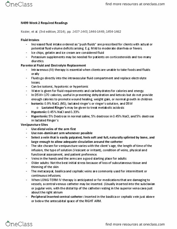 NURS 499 Chapter Notes - Chapter 44 : Necrosis, Jugular Vein, Metabolic Acidosis thumbnail