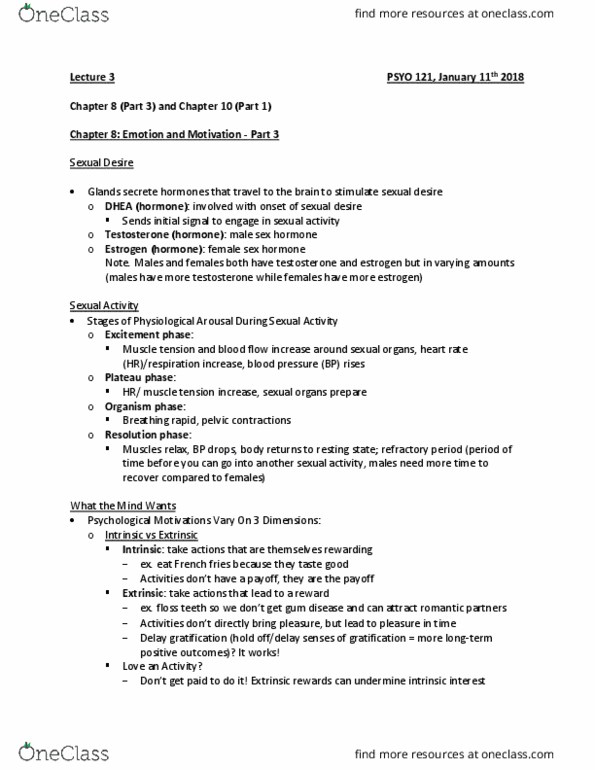 PSYO 121 Lecture Notes - Lecture 3: Working Memory, Job Performance, Spatial Visualization Ability thumbnail