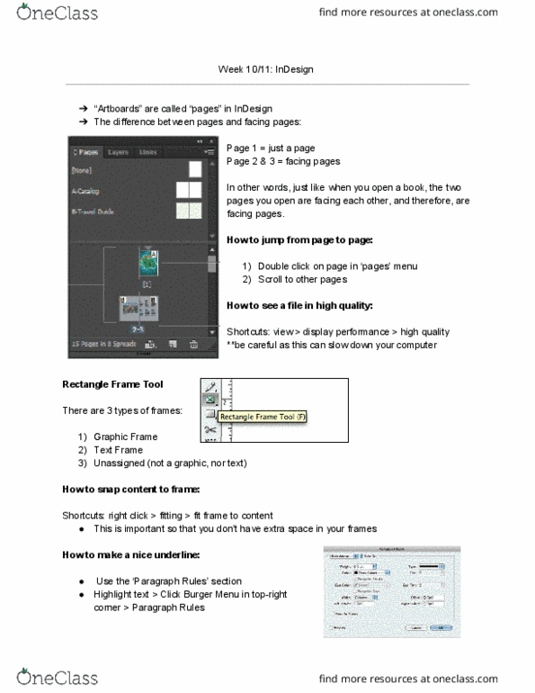 GCM 130 Lecture Notes - Lecture 20: Pilcrow, Line Wrap And Word Wrap, Adobe Indesign thumbnail