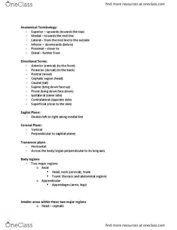 BIOL 1050H Lecture Notes - Lecture 1: Pelvic Cavity, Umbilical Cord, White Blood Cell thumbnail