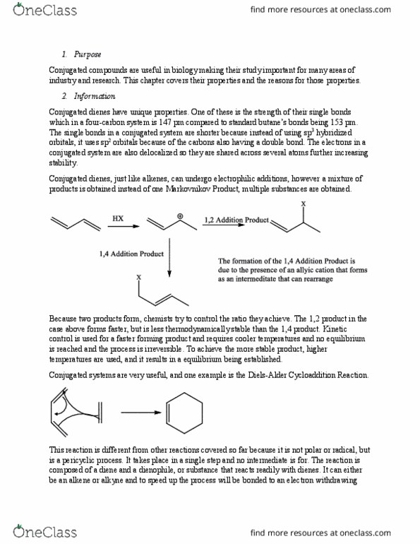 CHEM 234 Chapter Notes - Chapter 14: Bicyclic Molecule, Arrow Pushing, Alkyne thumbnail