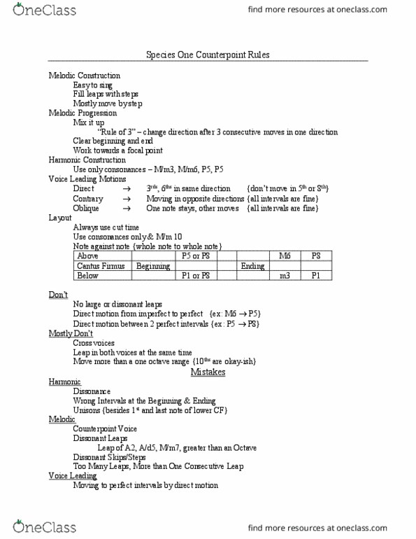 MUS 069A Chapter Notes - Chapter 1-6: Diminution thumbnail