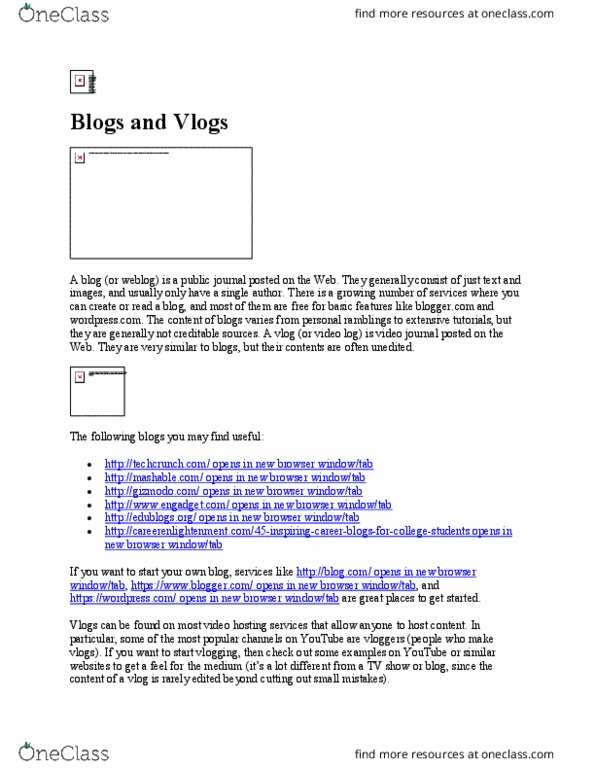 PHY254H1 Lecture Notes - Lecture 16: Video Blog, Blog thumbnail