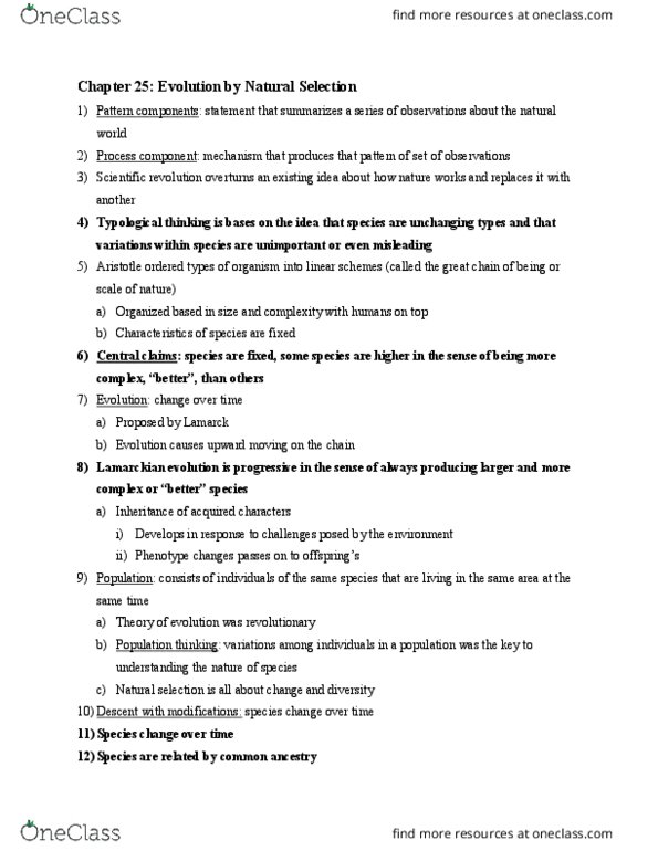 BIO SCI 94 Chapter Notes - Chapter 25: Scientific Revolution, Phenotype, Geologic Time Scale thumbnail