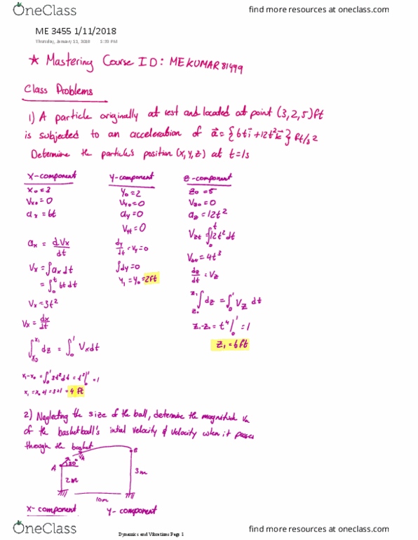 ME 3455 Lecture 2: ME 3455 1/11/2018 thumbnail