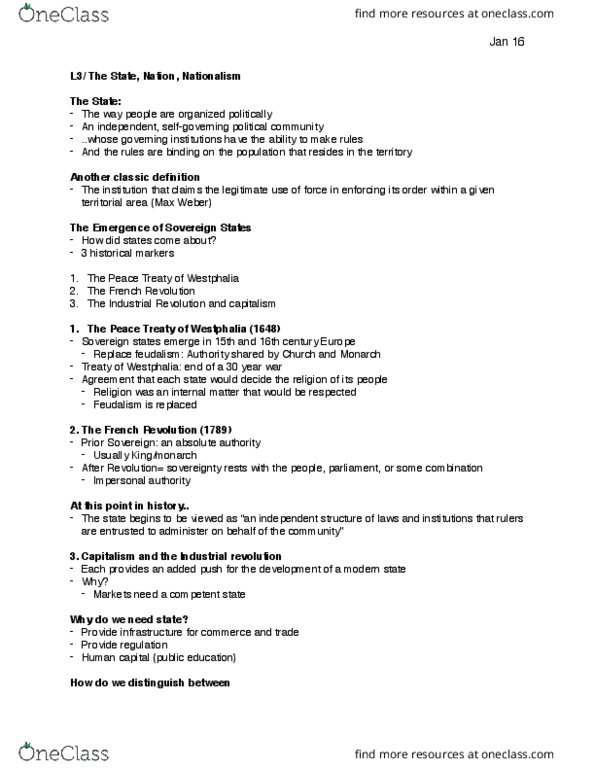 PO102 Lecture Notes - Lecture 3: Human Capital thumbnail