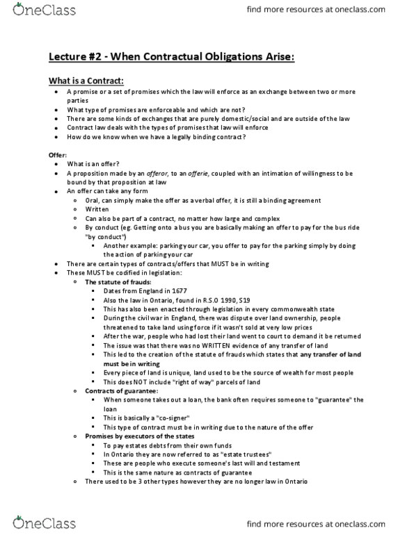 LAWS 3003 Lecture Notes - Lecture 2: Loan Guarantee, Title Search, Cash Register thumbnail