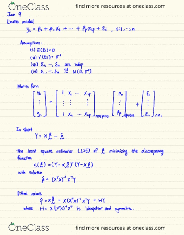 STAT444 Lecture Notes - Lecture 2: Linear Model, Indep, Piecewise thumbnail