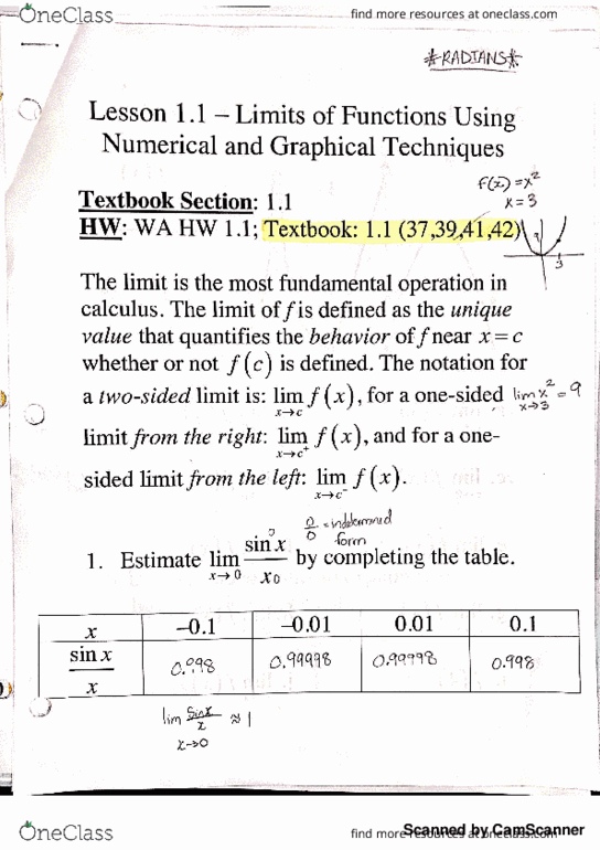 MATH 1190 Lecture 1: Math 1190-1.1 Notes thumbnail