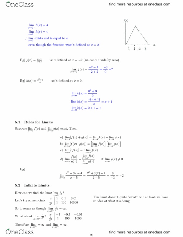 MAT 1330 Lecture Notes - Lecture 7: Quotient Rule, Product Rule, Second Derivative thumbnail