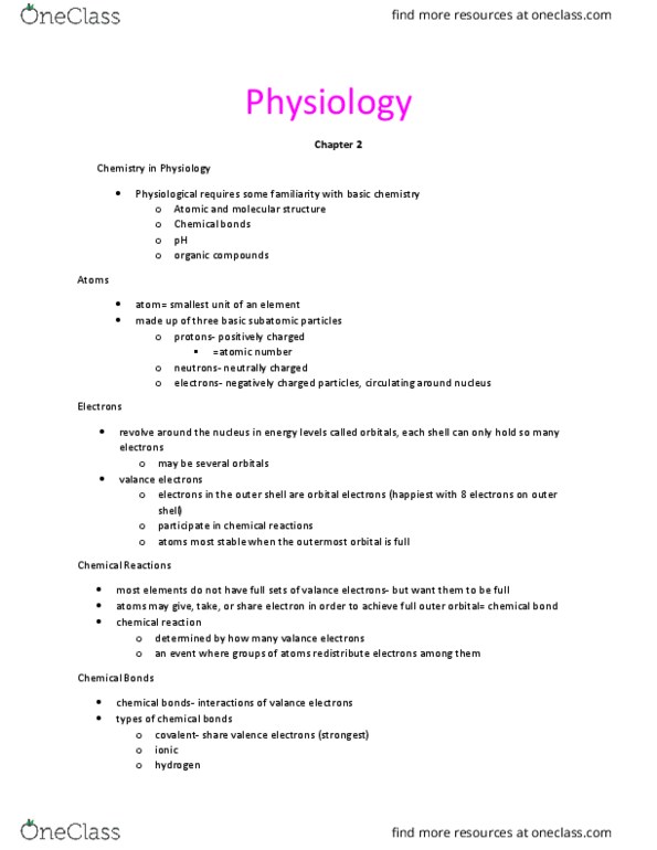 HHP 1300 Lecture Notes - Lecture 2: Covalent Bond, Chemical Polarity, Chemical Bond thumbnail