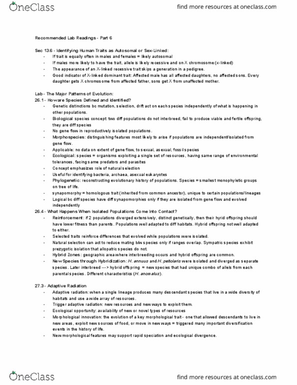 BISC 102 Chapter Notes - Chapter 13, 20, 26, 27, 34: Moose, Helianthus Annuus, Helianthus Petiolaris thumbnail