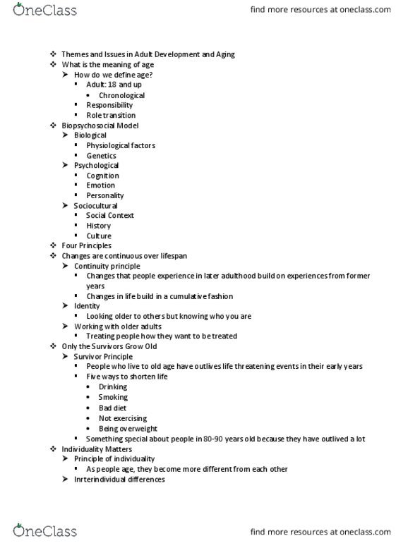 HDFS 2200 Lecture Notes - Lecture 1: Continuity Equation, Baby Boomers, Socioeconomic Status thumbnail