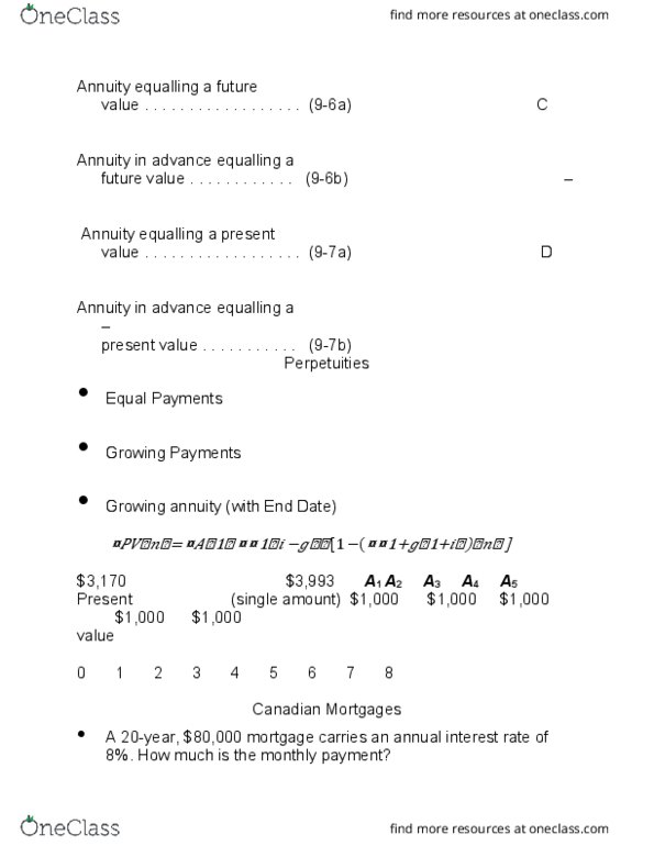 Business Administration - Accounting & Financial Planning FIN401 Lecture Notes - Lecture 9: Effective Interest Rate thumbnail