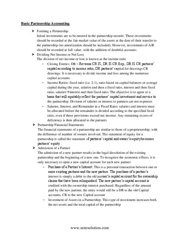 MGAB01H3 Lecture : Basic Partnership Accounting thumbnail