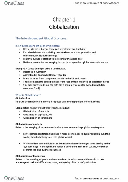 ADM 3318 Lecture Notes - Lecture 1: Conditionality, International Finance Corporation, International Monetary Fund thumbnail