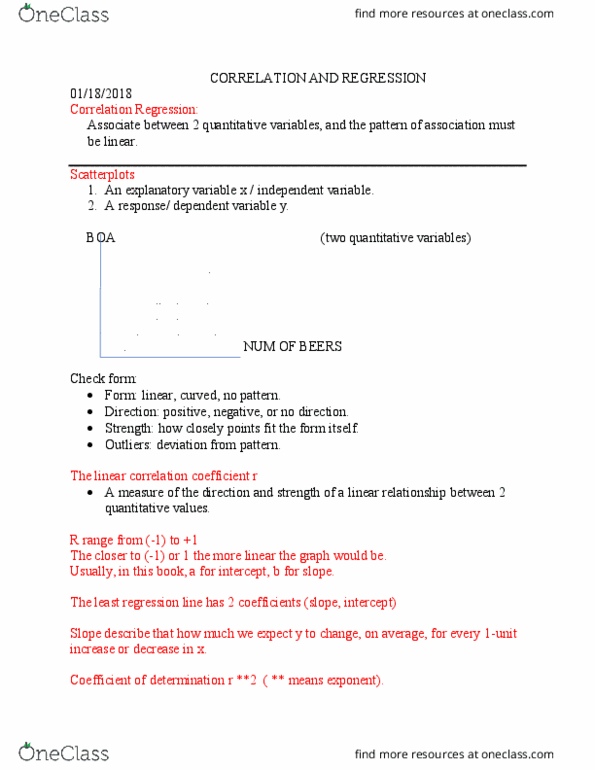 STATS 7 Lecture Notes - Lecture 2: Dependent And Independent Variables thumbnail