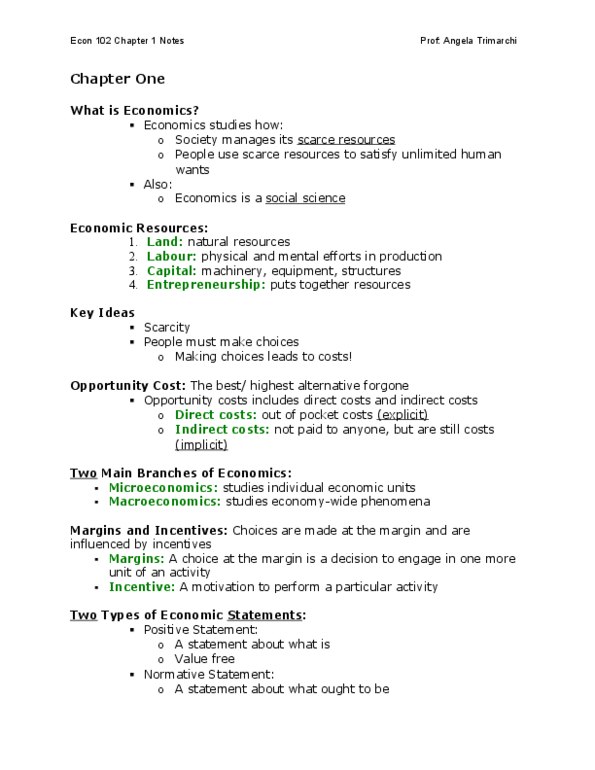 ECON102 Chapter 1: Chapter 1 Notes FULL lecture notes for Chapter 1 thumbnail