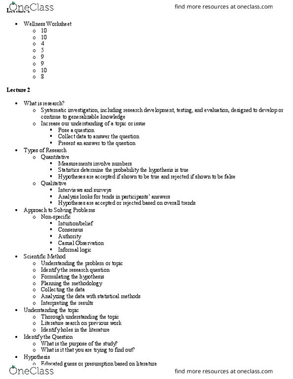 DANCE 3 Lecture Notes - Lecture 1: Null Hypothesis, Informal Logic, Data Analysis thumbnail