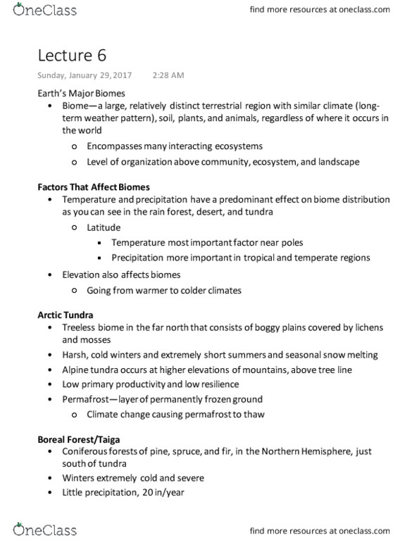 GEOG 5 Lecture Notes - Lecture 6: Custer State Park, Aquatic Ecosystem, Topsoil thumbnail