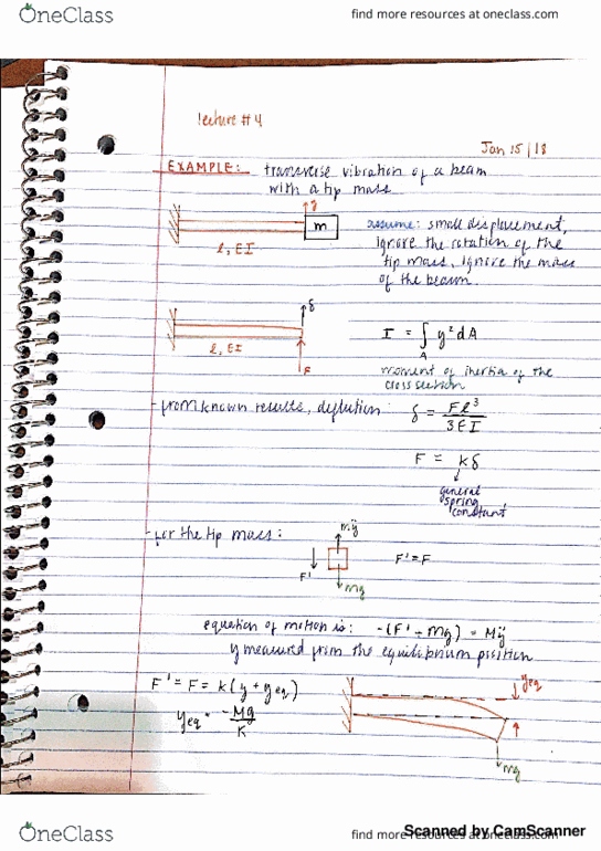 MEC E451 Lecture 4: Equations of motion thumbnail