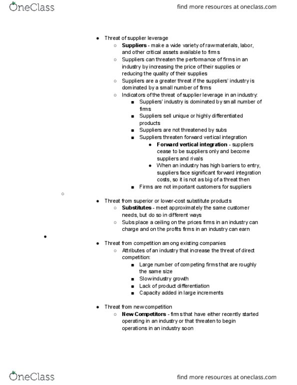 FINE 2000 Lecture Notes - Lecture 5: Product Differentiation, Vertical Integration thumbnail
